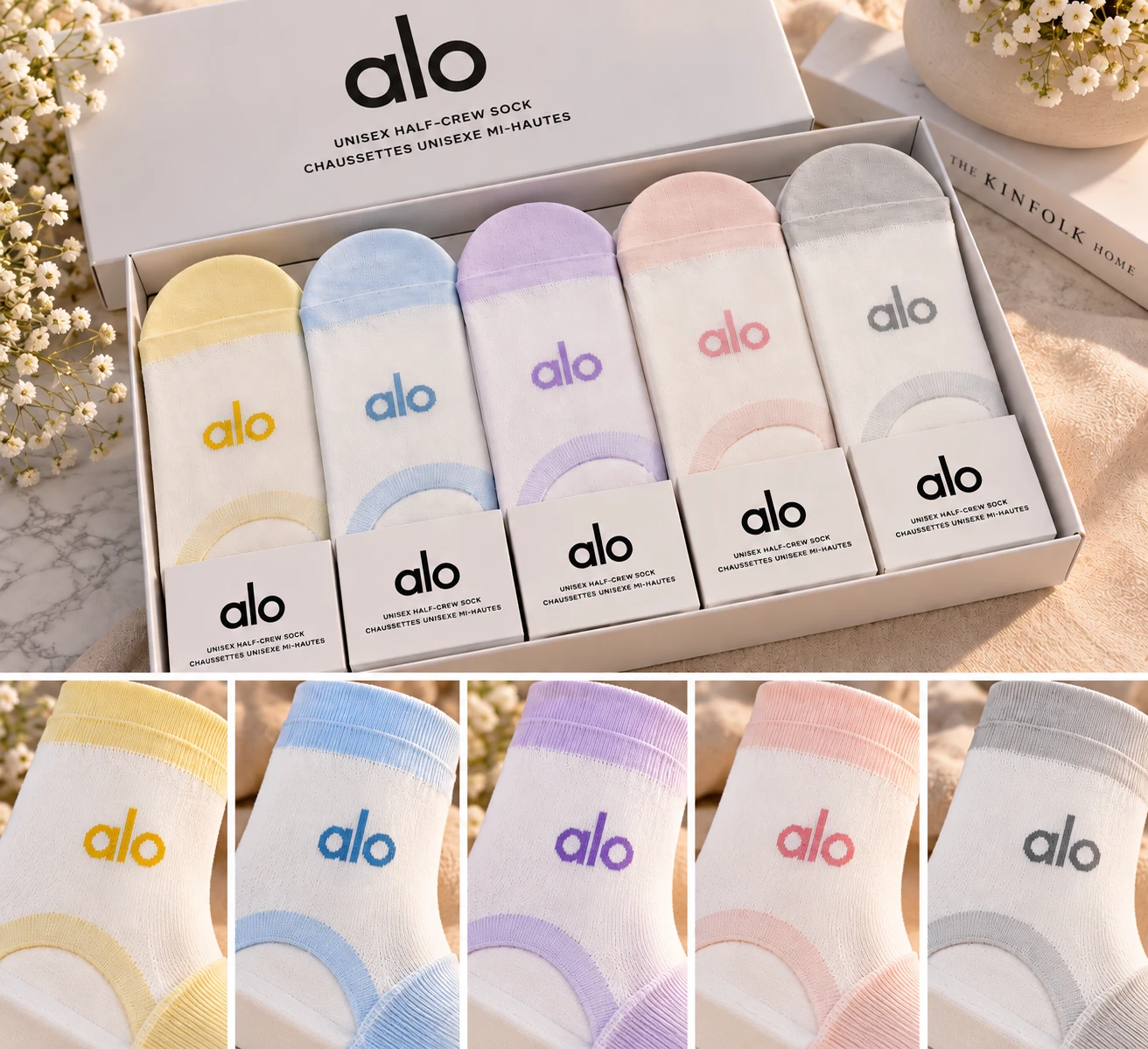 Alo Yoga Unisex Half-Crew Socks - photo 3