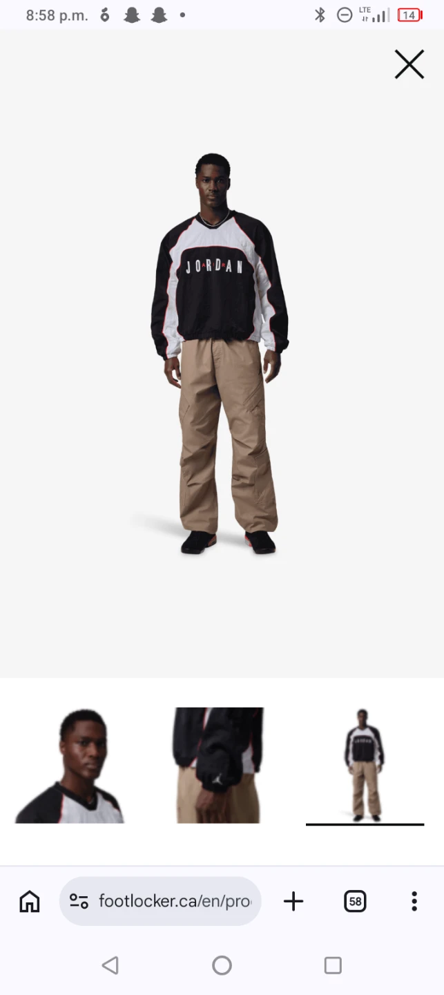 Brand new with tags Jordan V-Neck Windbreaker Jacket - photo 3
