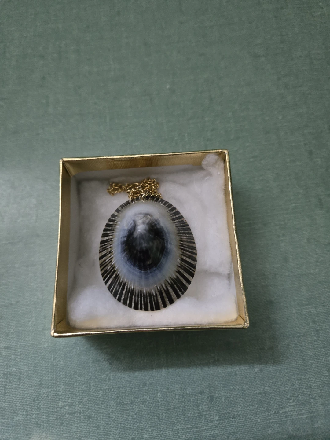 NEW * Beautiful * SHELL PENDANT  * and CHAIN * - photo 4
