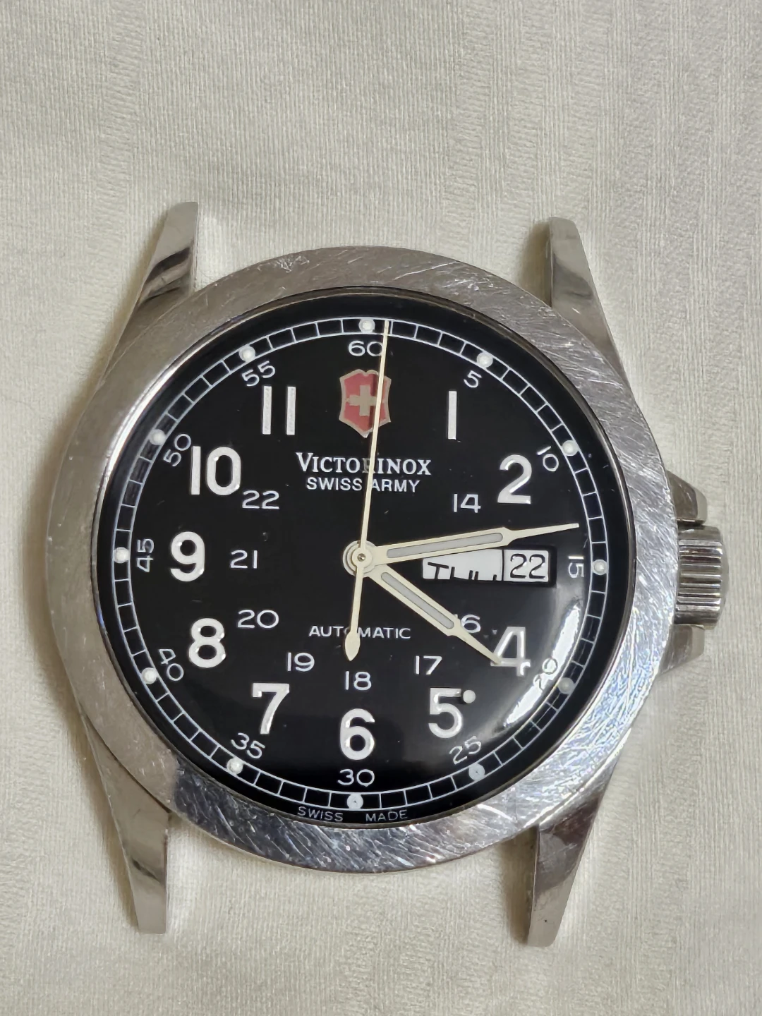 Victorinox Infantry Automatic  Day‑Date Sapphire Water-resistant