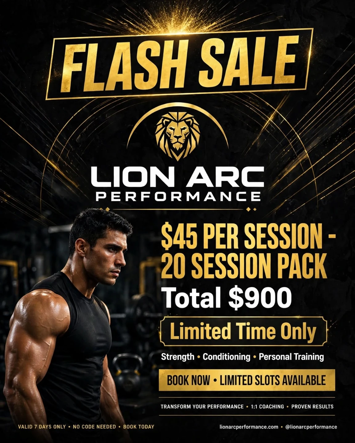 $45/Session - 20 Session Pack