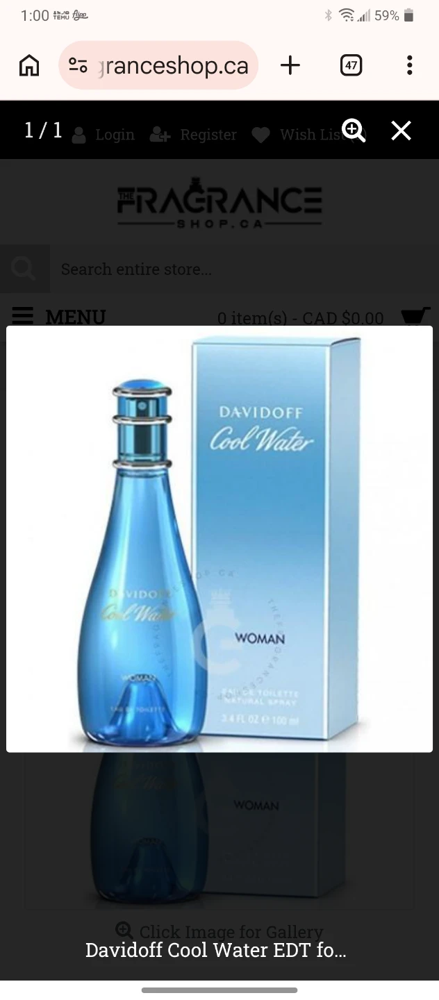 Davidoff Cool Water Woman Eau de Toilette 30ml