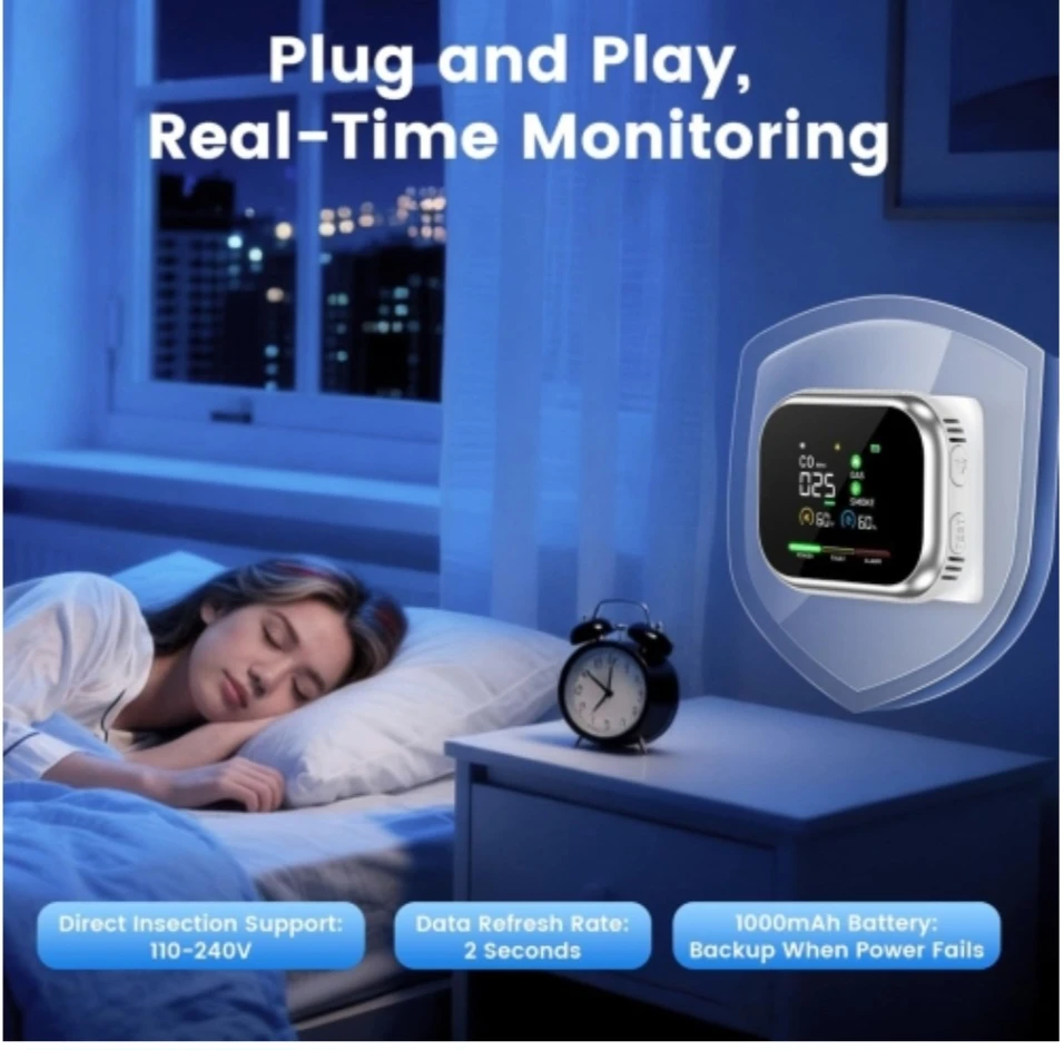6-in-1 Digital Air Quality Monitor - photo 4