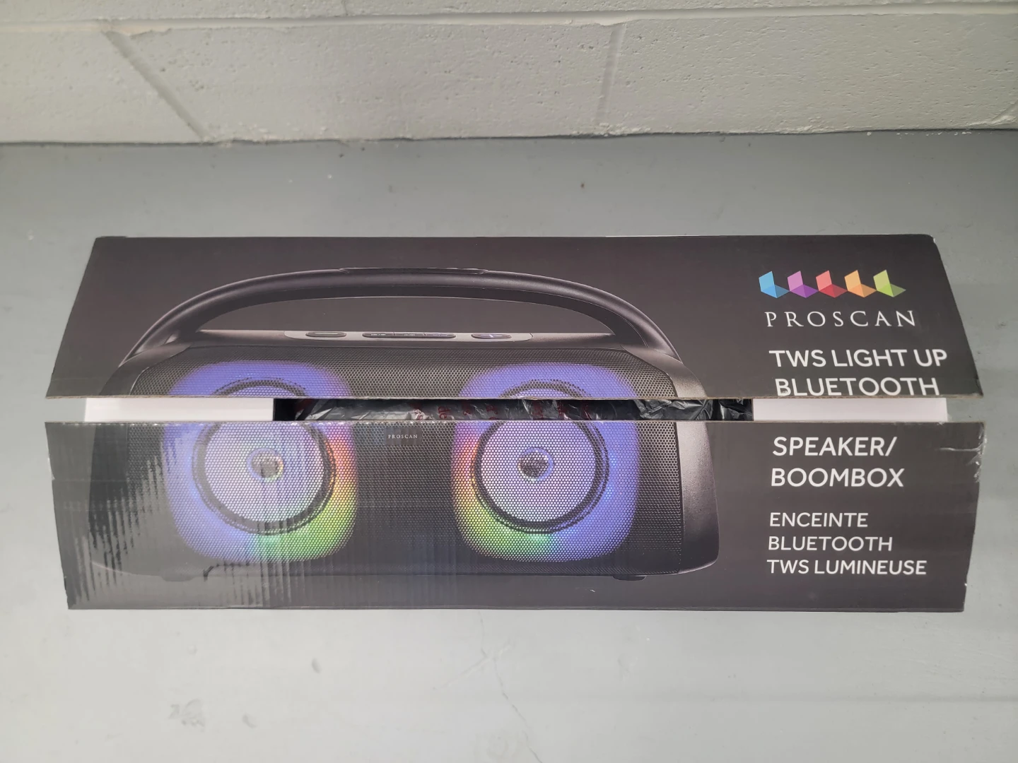 Proscan TWS Light Up Bluetooth Speaker Boombox - photo 3