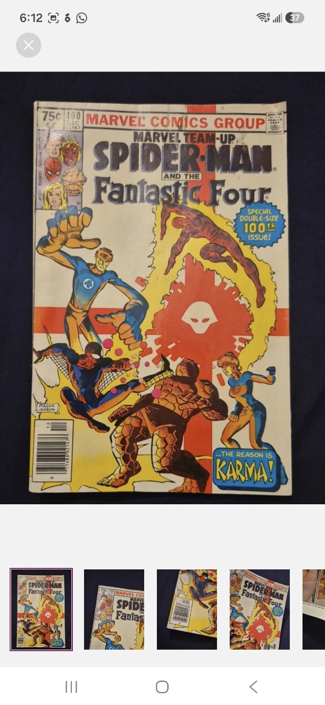 Marvel Team-Up Spider-Man and the Fantastic Four Vintage Book