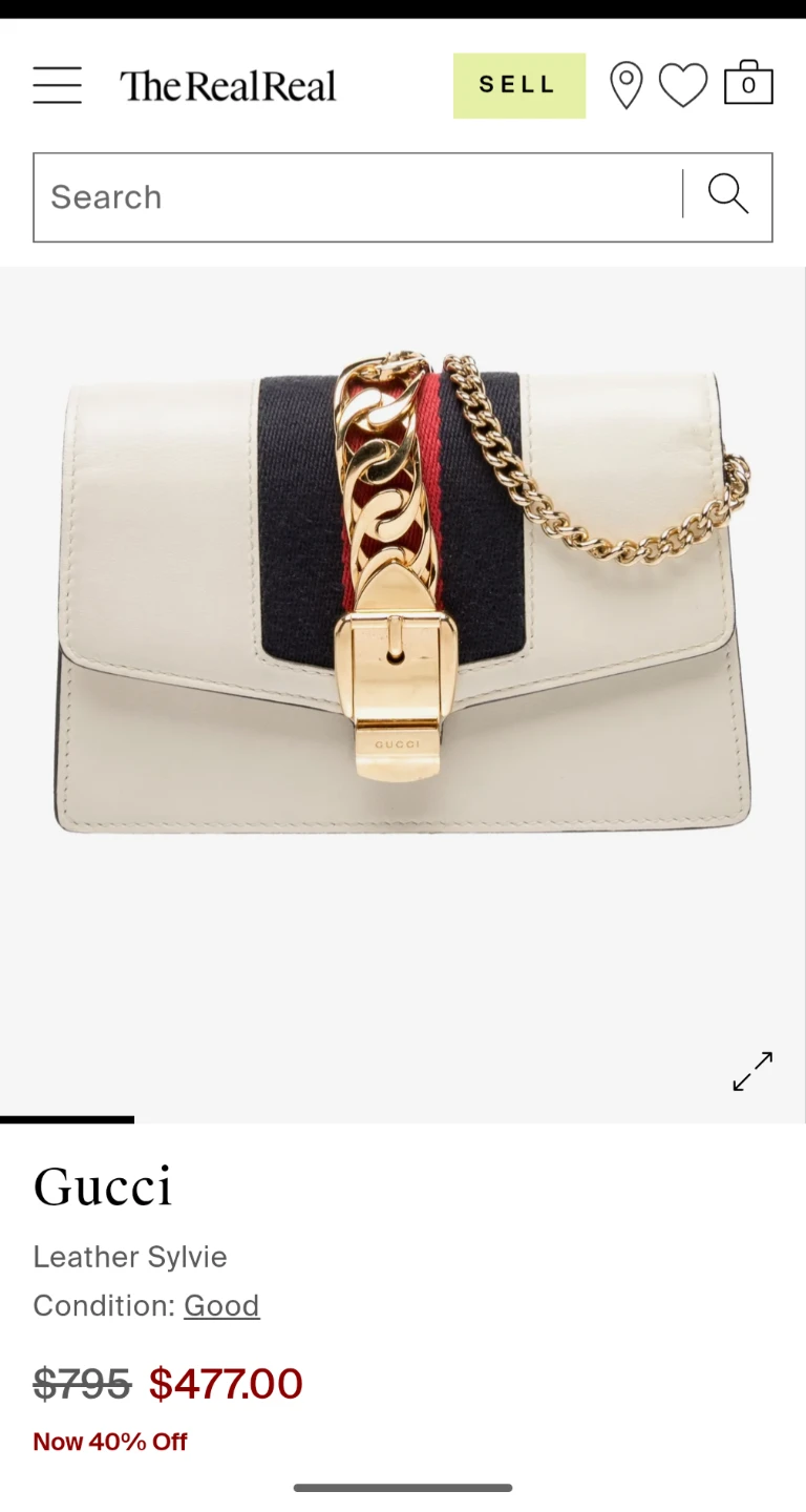 Preowned, Authentic Gucci Hand Bag Sherry Line - photo 4