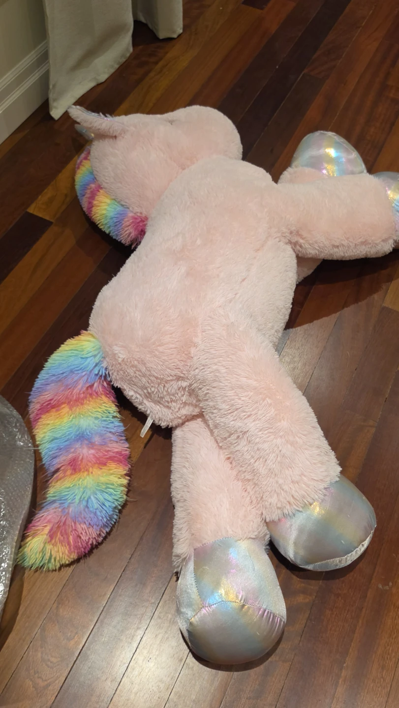 Large Pink Unicorn Plush Toy - photo 3