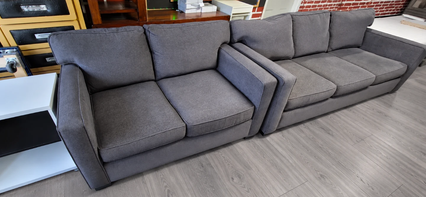 Dark Grey Fabric Sofa - photo 3
