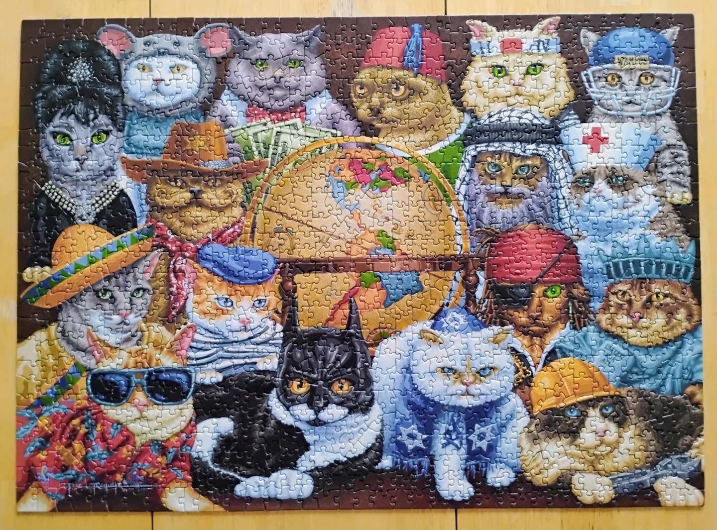 "Cats Around the World" Jigsaw Puzzle - Dowdle 1000
