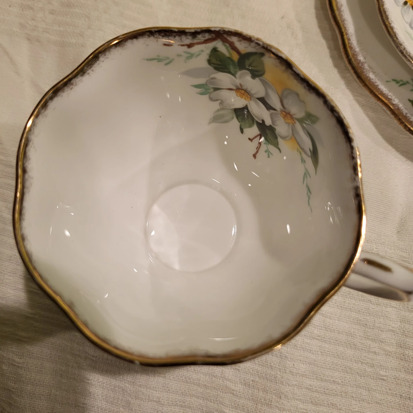 Royal Albert White Dogwood Tea Trio - photo 4
