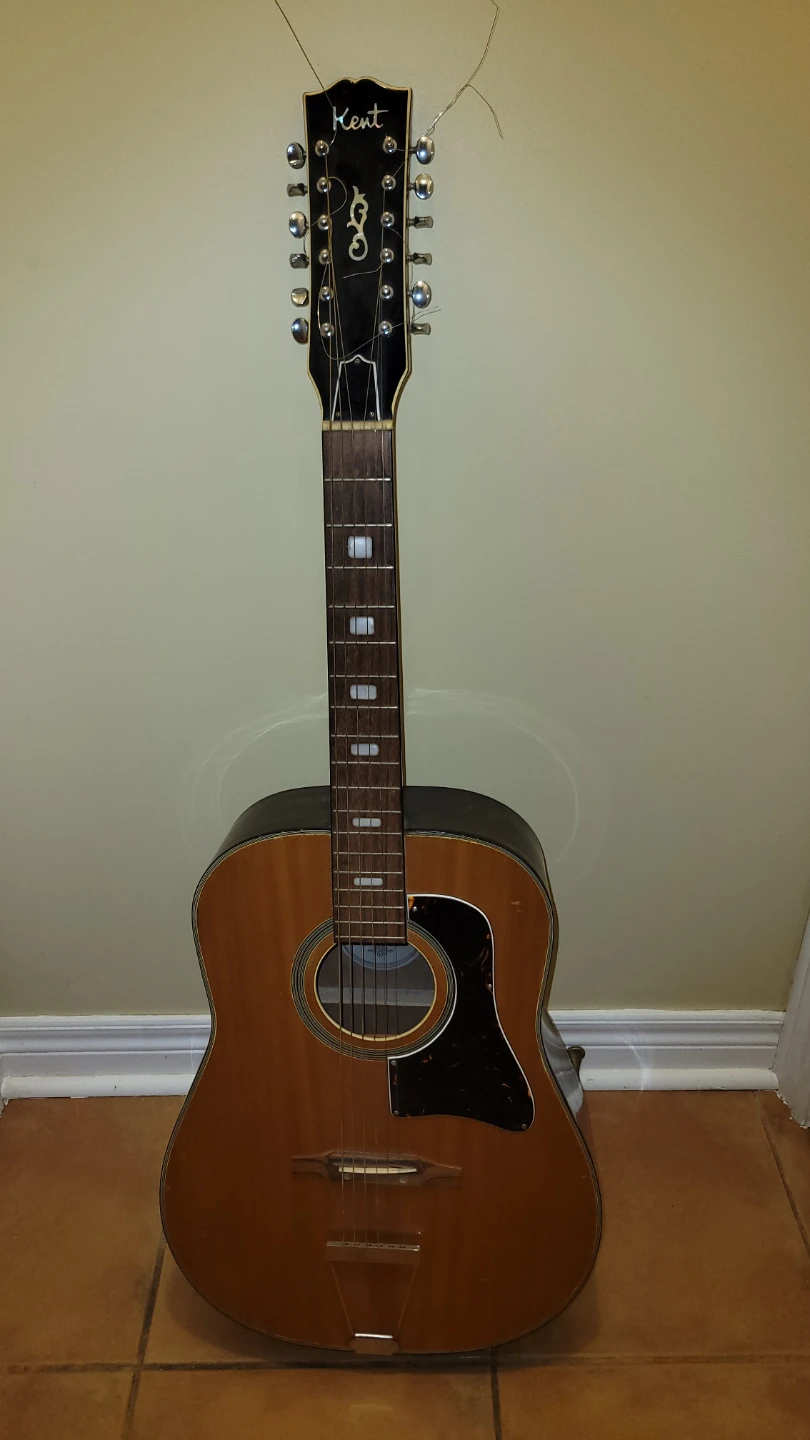 Vintage Kent 12-String Acoustic Guitar