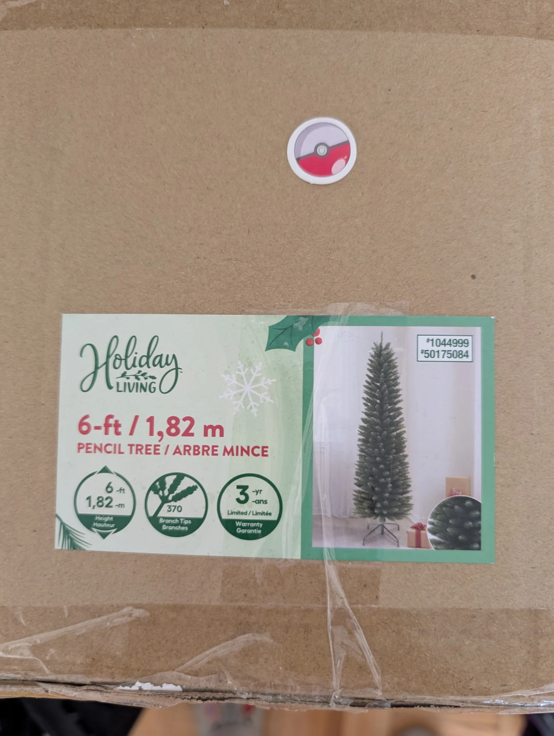 Holiday Living 6ft Pencil Christmas Tree and Decor