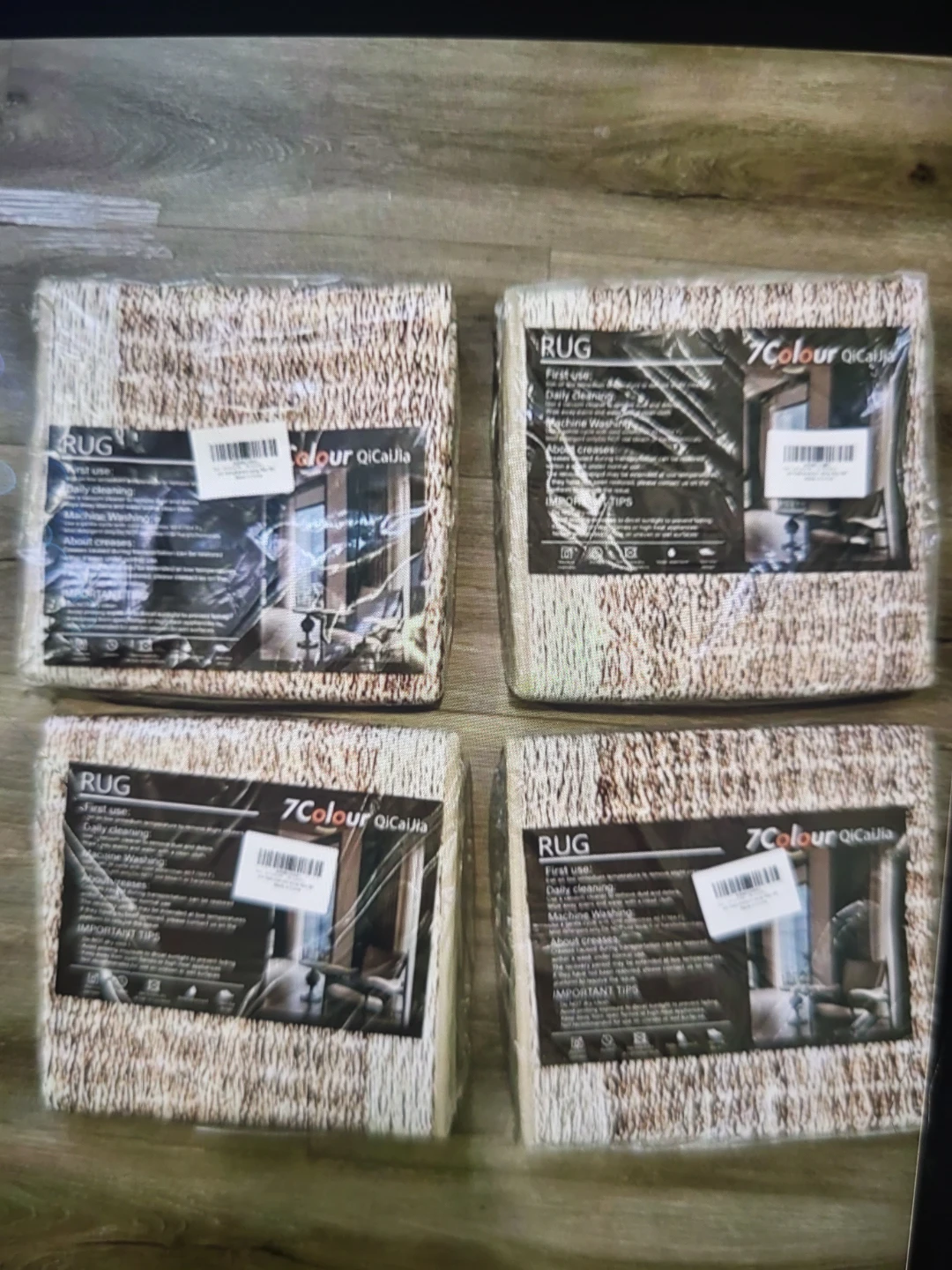 4 brand new long rugs