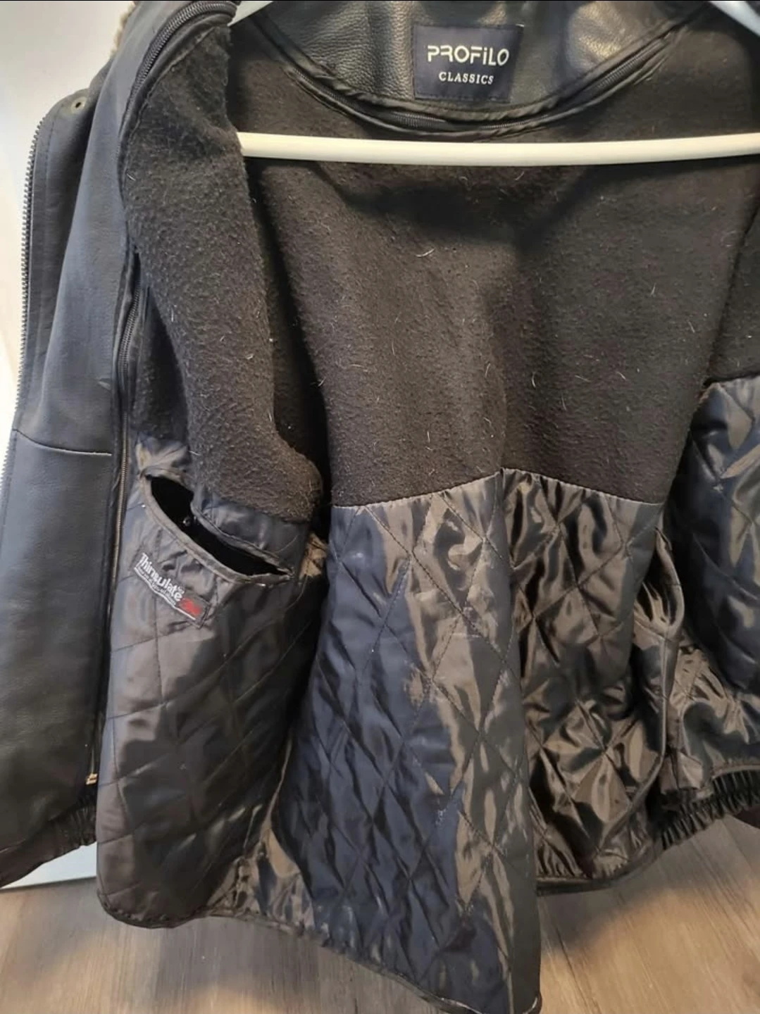 Leather bomber jacket - photo 3