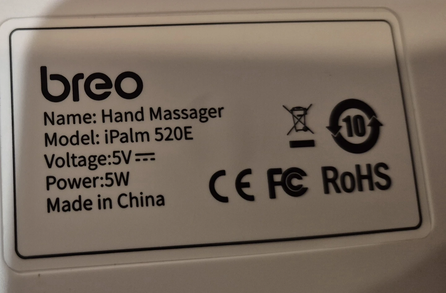 Breo iPalm 520E Hand Massager - photo 3