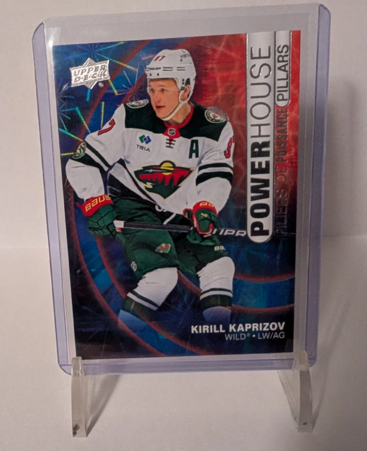 Kirill Kaprizov Powerhouse Upper Deck Hockey Card
