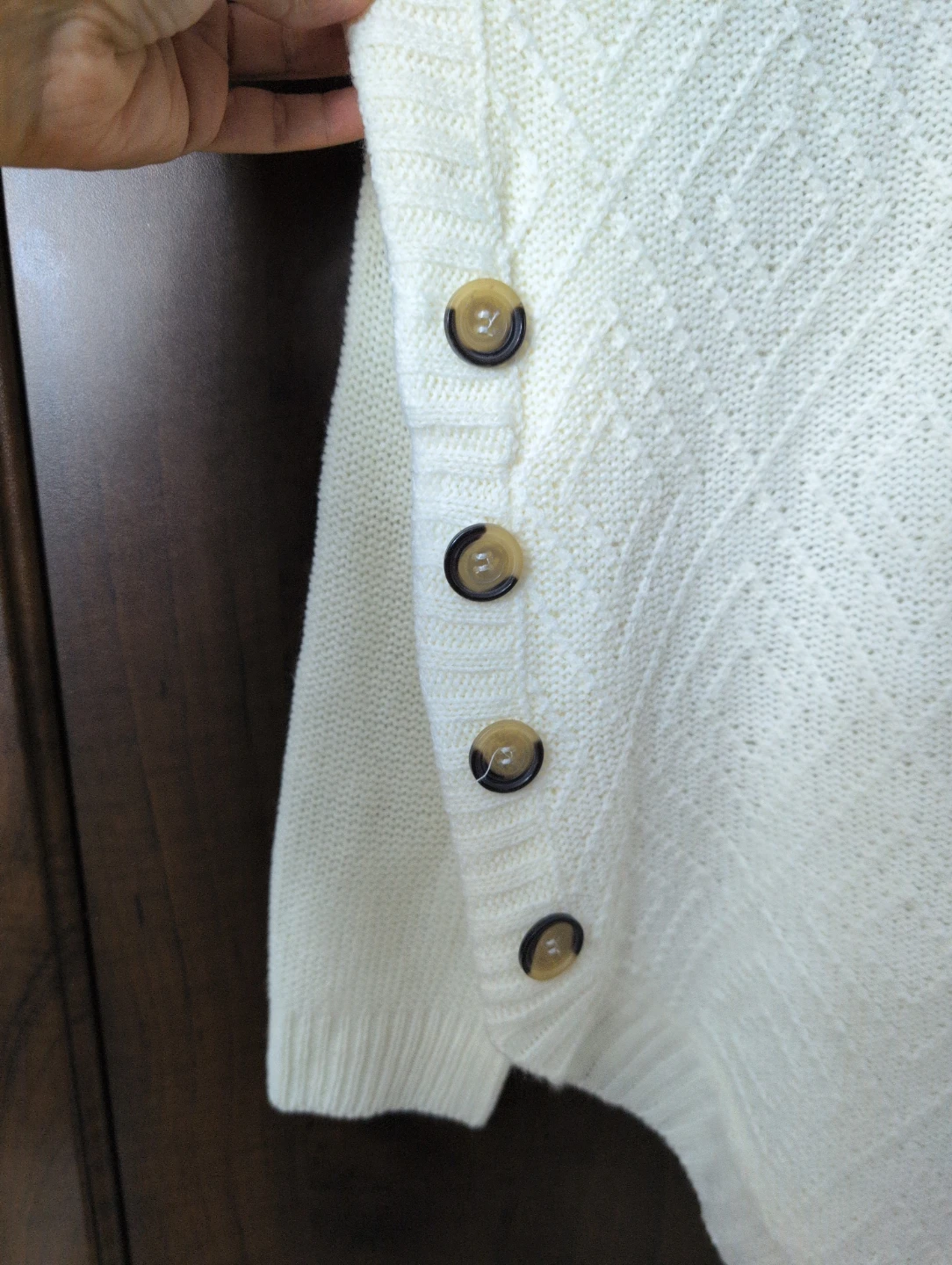 Kathy Ireland Cream Knit Sweater XL - photo 2