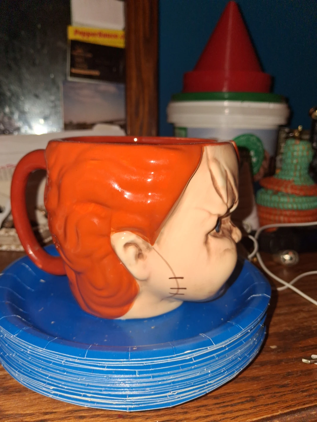 Chucky Shaped Ceramic Mug - photo 2