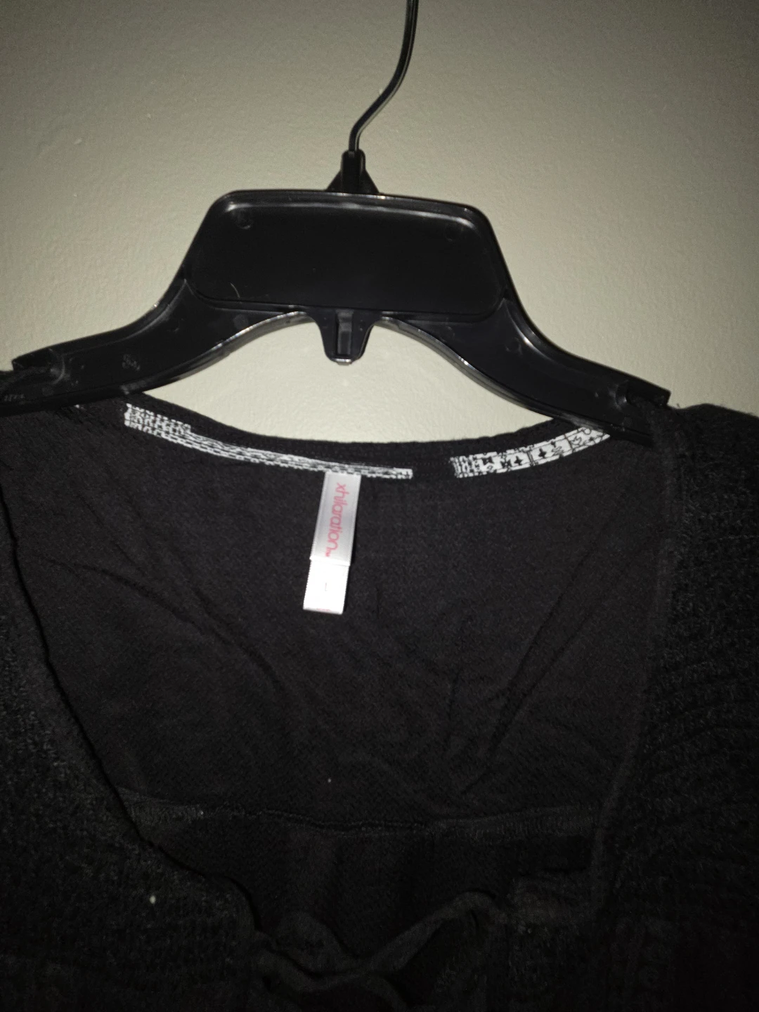 Xhilaration Black Long Sleeve Top - photo 2