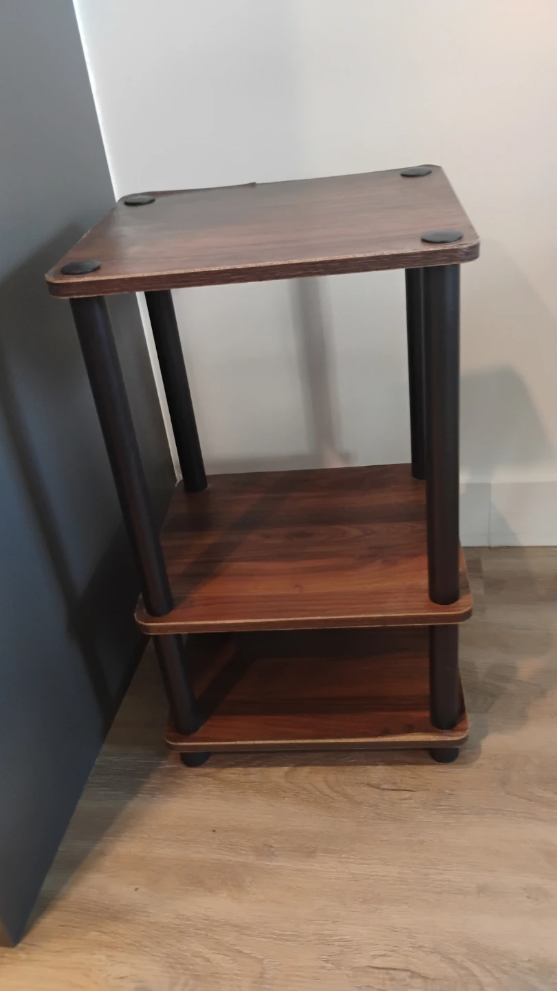 Three-Tier Wood Grain Side Table