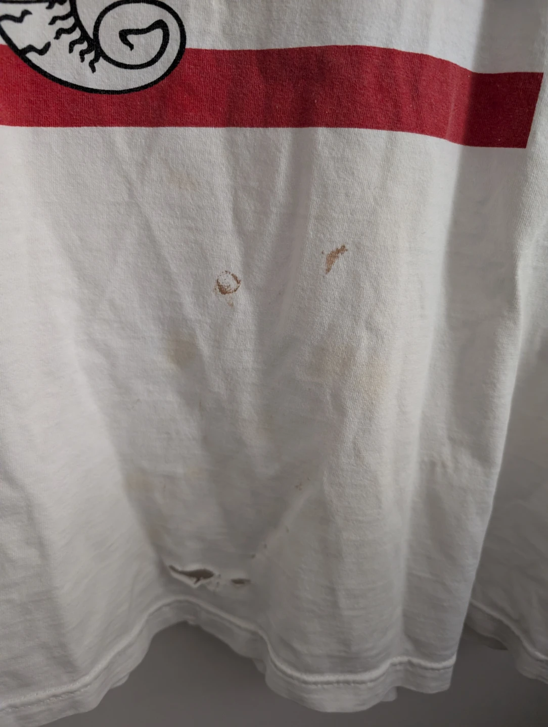 Thailand Distressed Stained Graphic T-Shirt 100% Cotton - photo 2