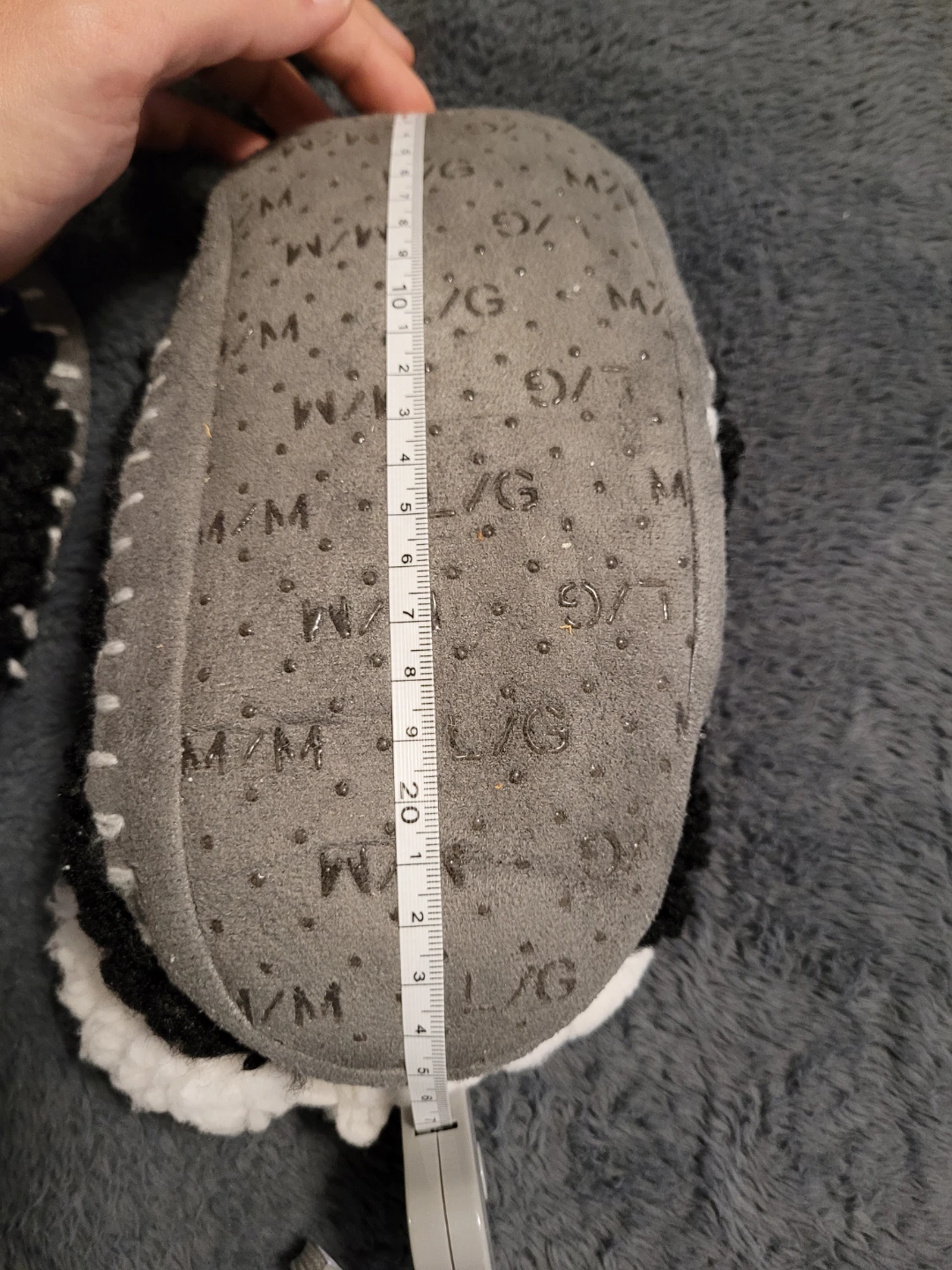 Black and Grey Slippers_warm and fuzzy - photo 5