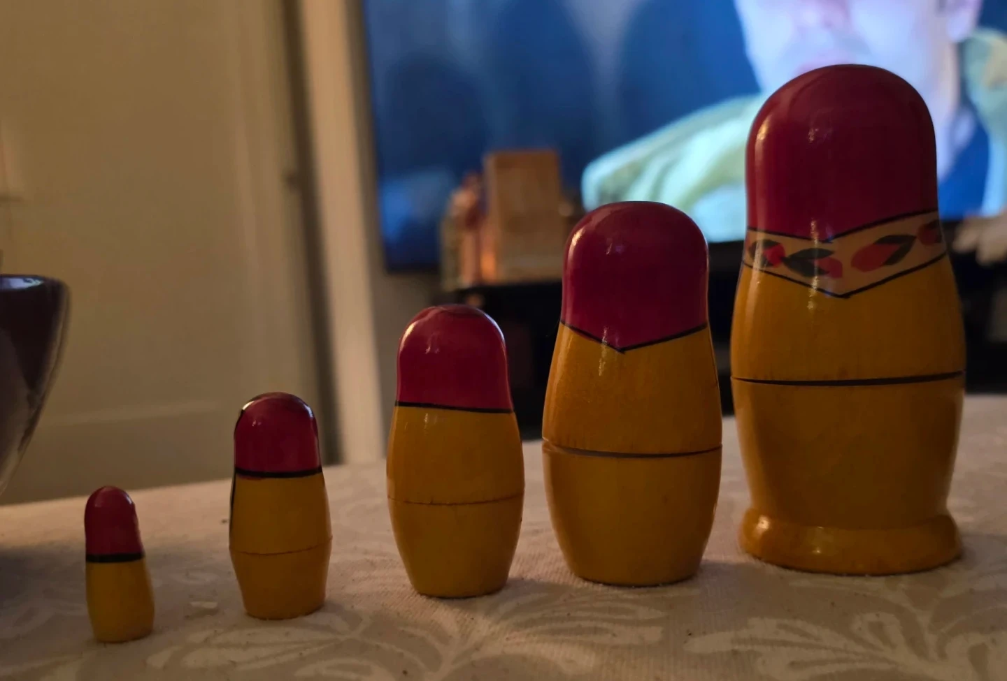 Set of 5 Traditional Russian Nesting Dolls - photo 3