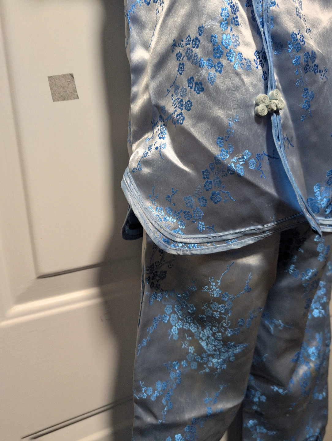 Light Blue Satin Traditional Outfit - photo 3