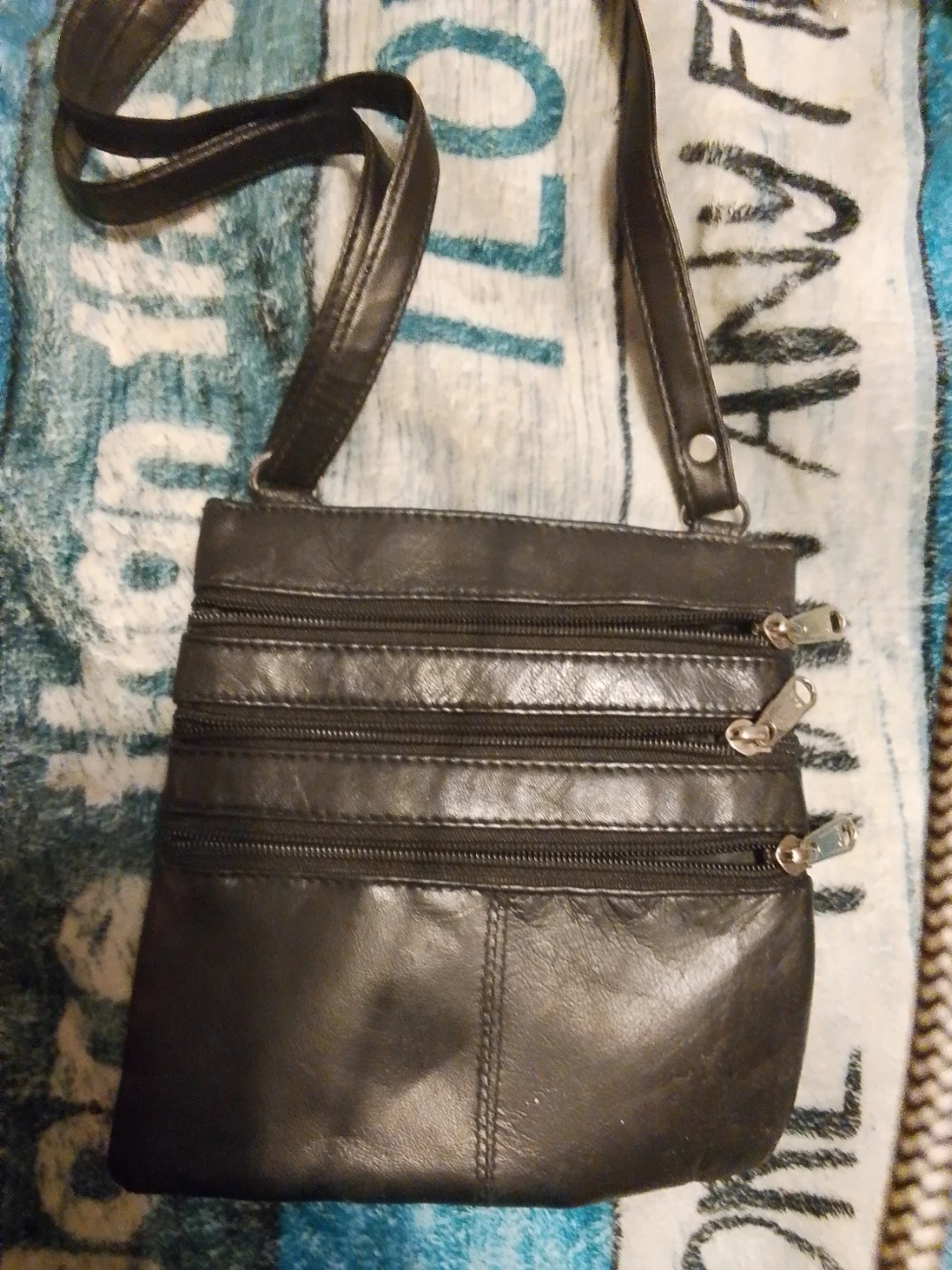 Black Leather Crossbody Bag - photo 2