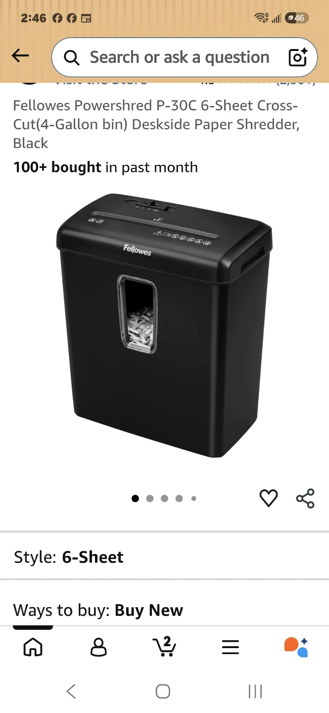 Powershred P-30C Cross-Cut Shredder - photo 3