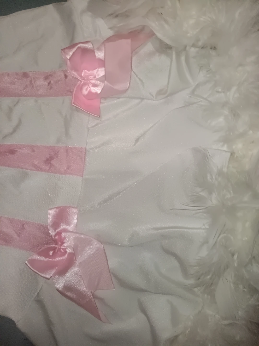 White and Pink Strapless Mini Dress Bunny Halloween costume - photo 4