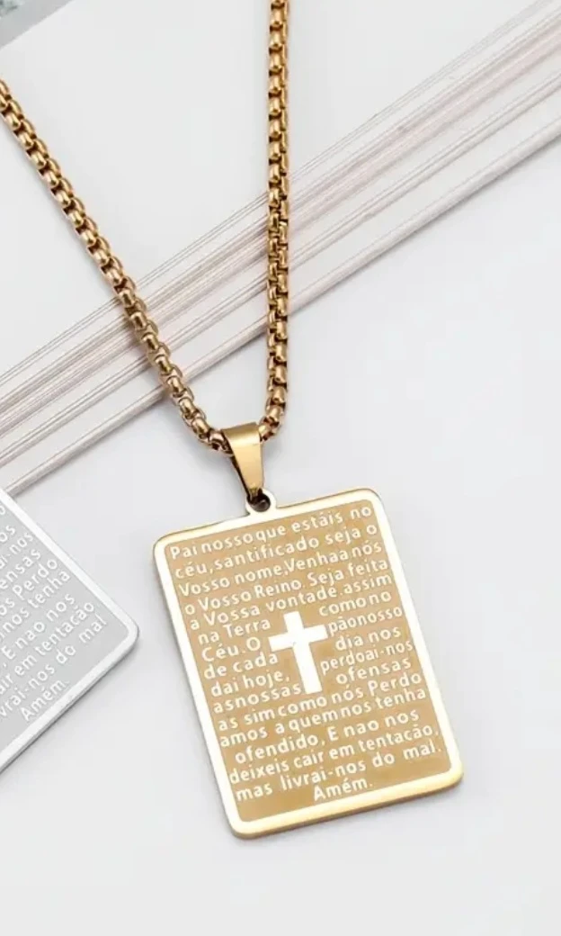 Lord's Prayer Pendant Necklace - photo 5