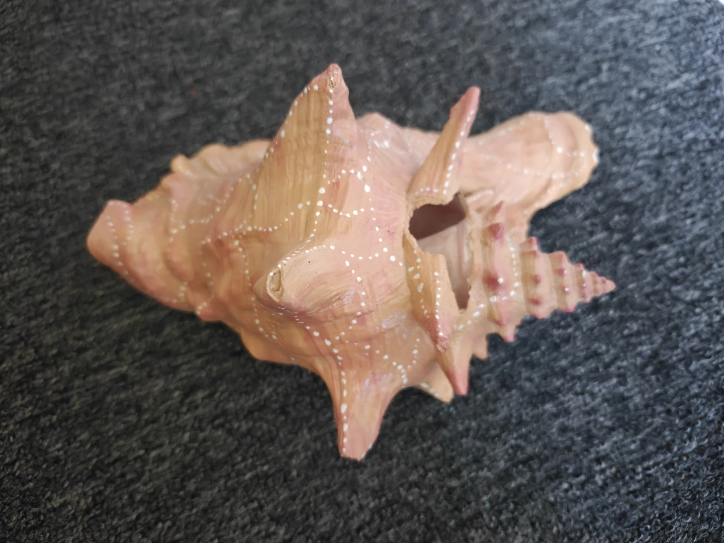 Large Decorative Seashell - Painted - photo 2