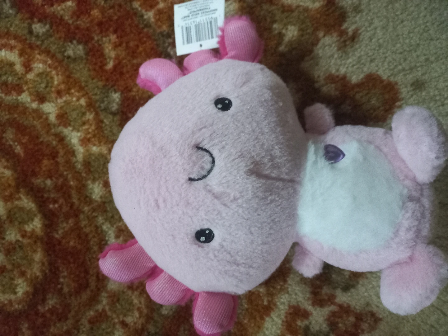 Pink Axolotl Plush Toy