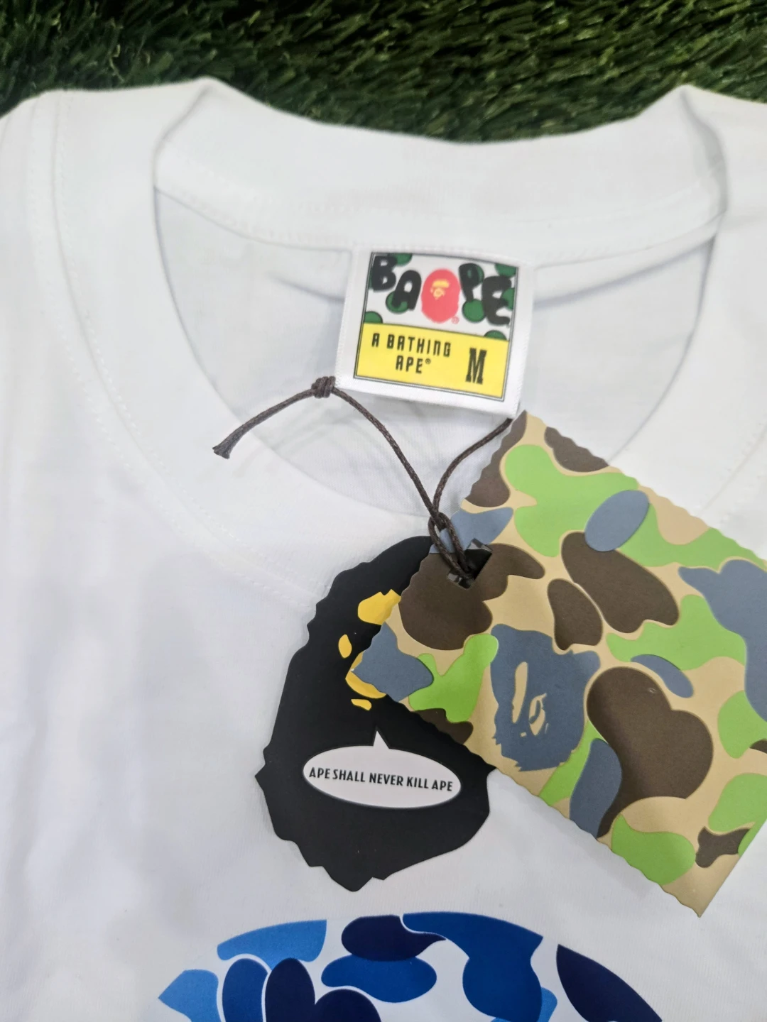 Bape blue cammo tee shirt - photo 3