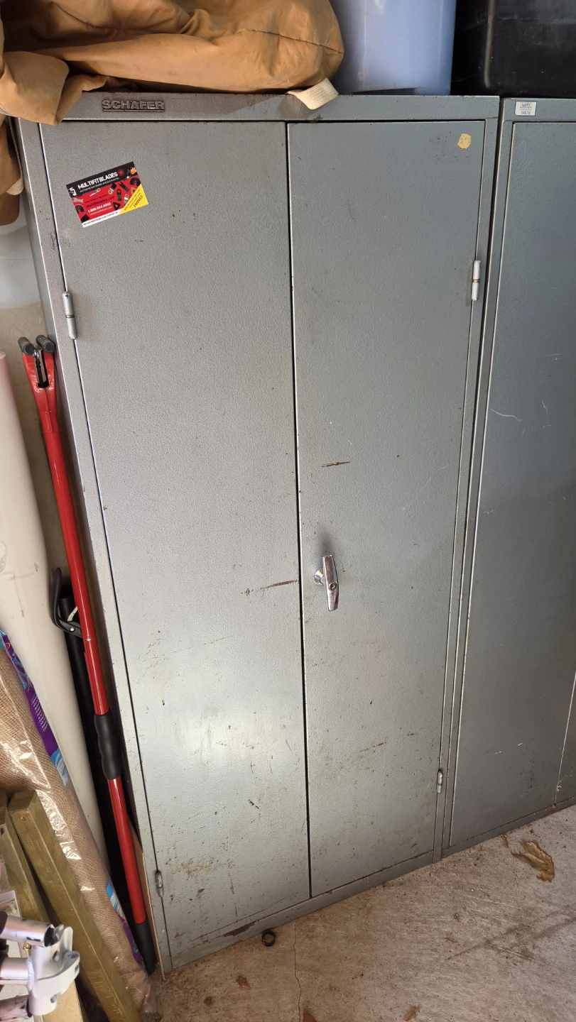 Schafer Grey Metal Storage Cabinet