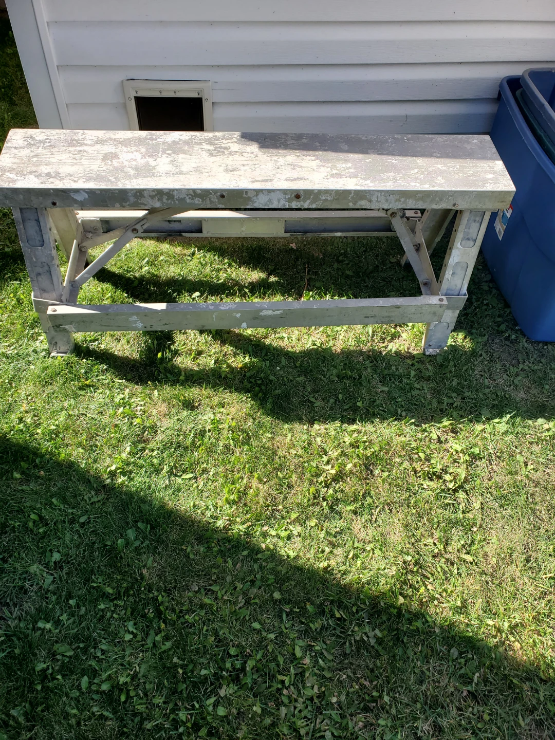 Adjustable Aluminum Drywall bench 48 inch long
