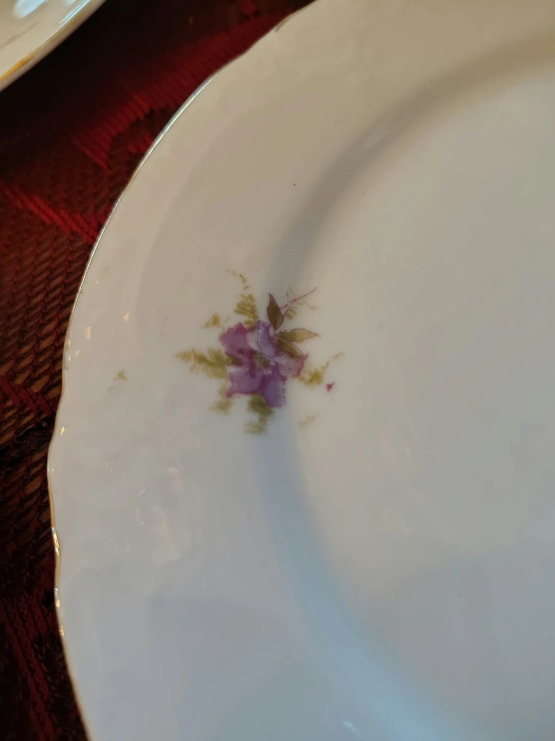 Set of 12 Floral Porcelain Plates - photo 4
