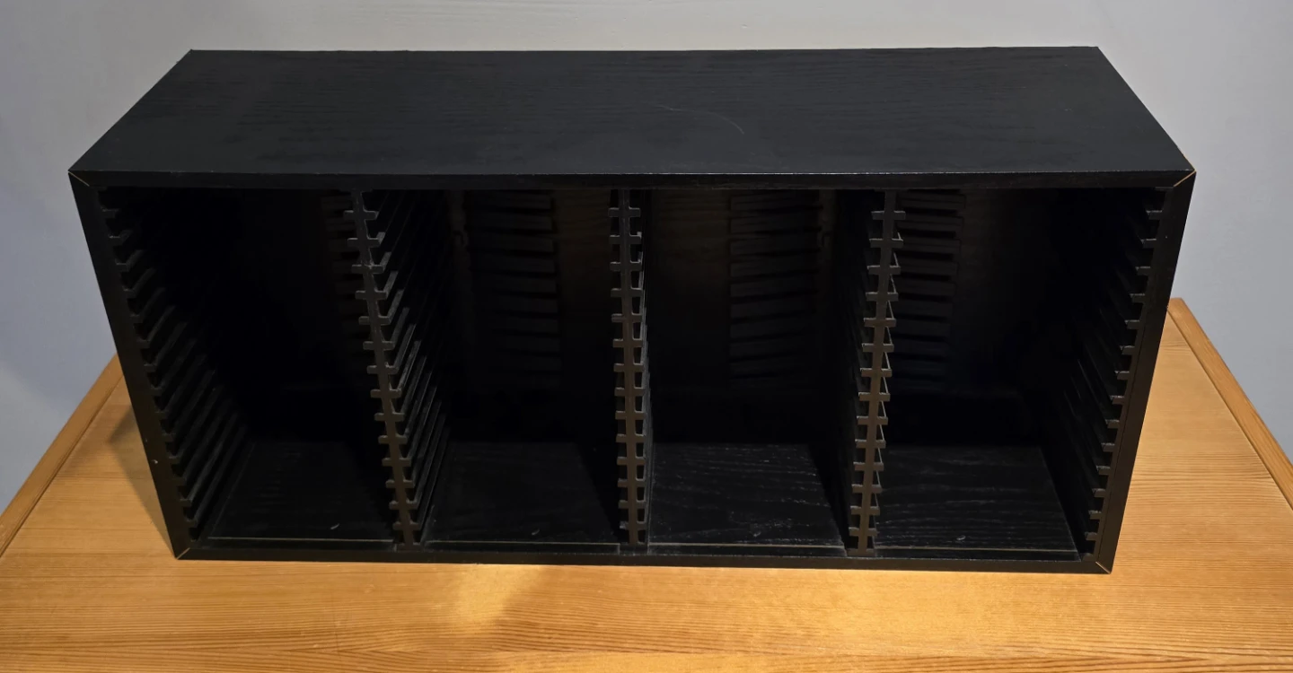 Black CD Storage Media Rack
