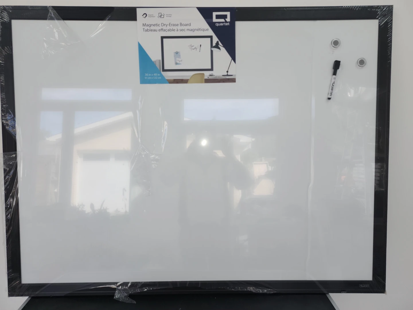 36x48, magnetic dry-erase board ready to be set up. As is - photo 2
