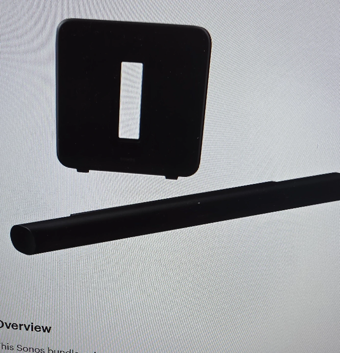 Sonos Arc Soundbar with Sub gen 3 Wireless Subwoofer Black