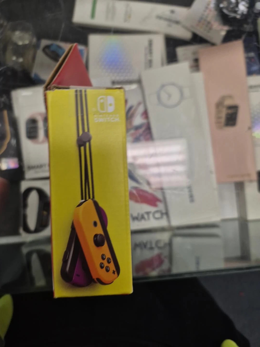 Nintendo Switch Joy-Con Neon Purple and Neon Orange - photo 5