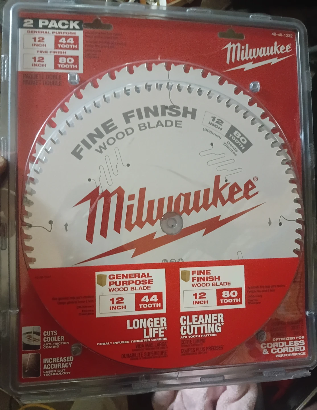 Milwaukee 12-inch Wood Blade 2-Pack