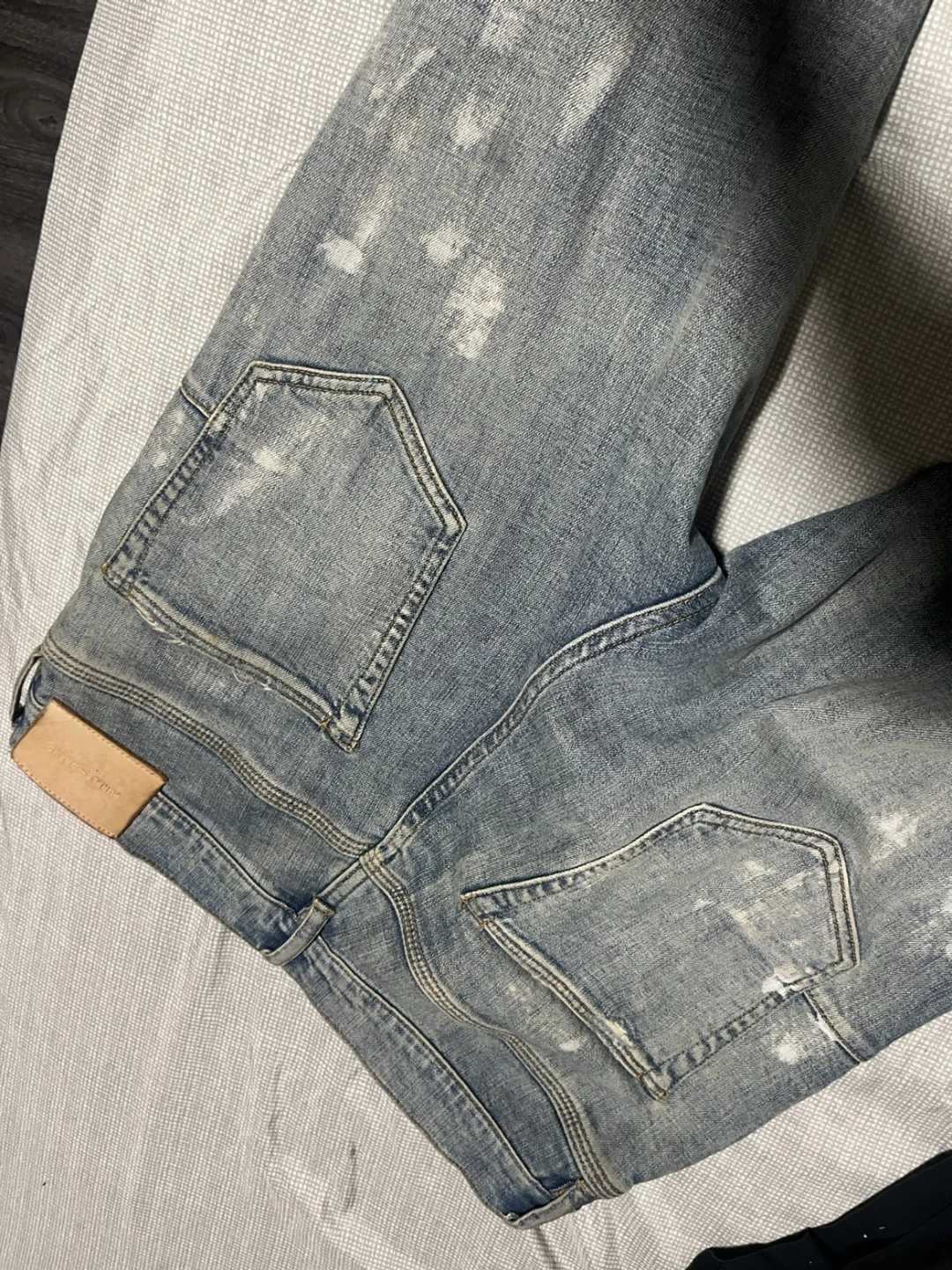 Purple Brand Paint Splatter Jeans