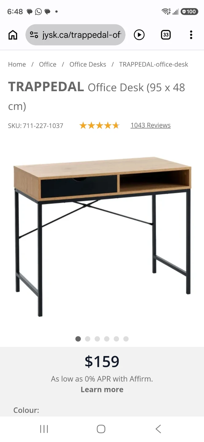 JYSK Trappedal Office Desk - photo 3