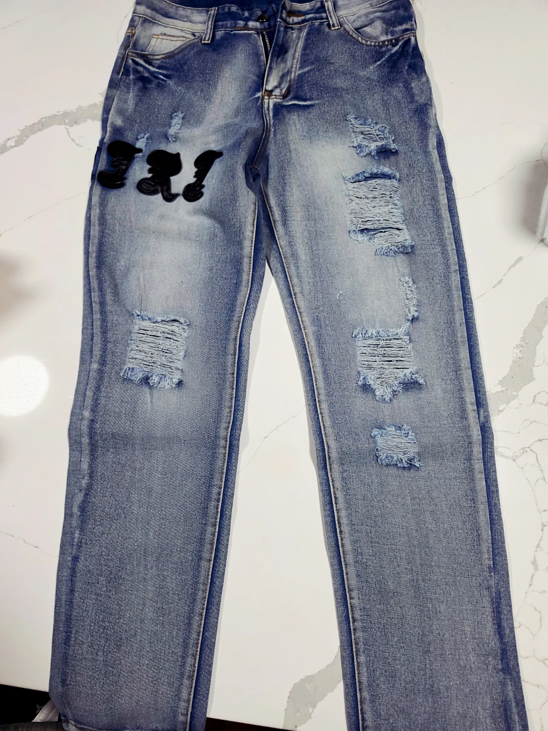 Amiri Distressed Denim Jeans - photo 2