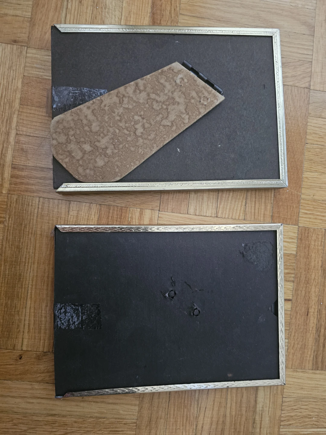 Set of two vintage metal photo frames - photo 2