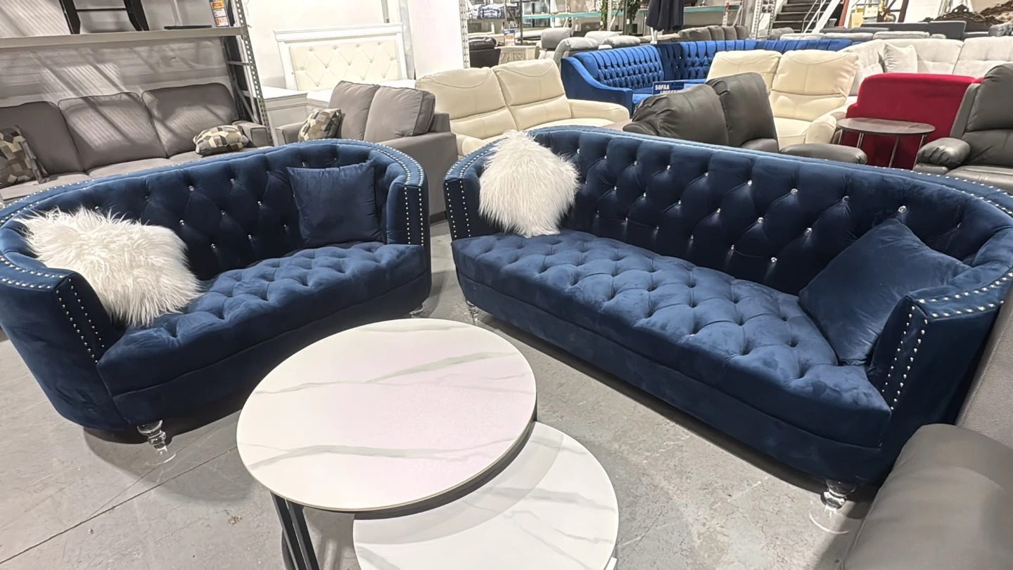 Velvet Sofa and Loveseat Set - photo 2