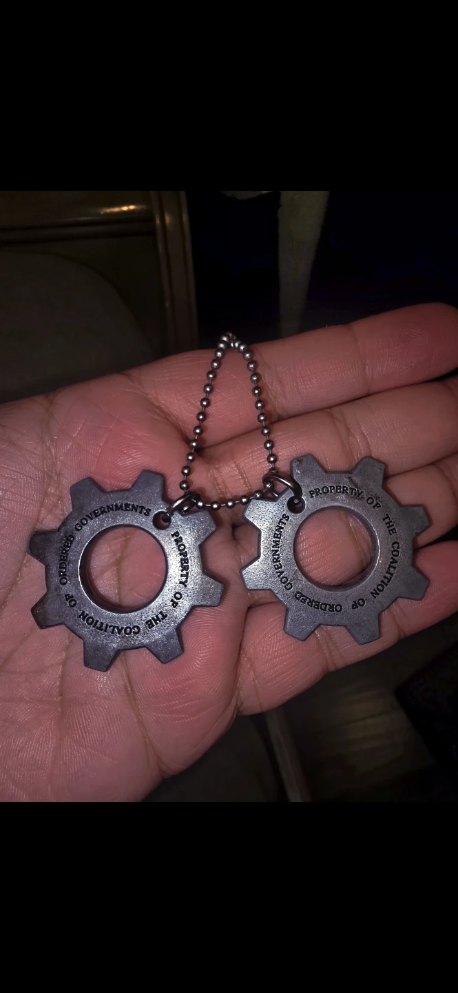 Gears of War Cog Dog Tags