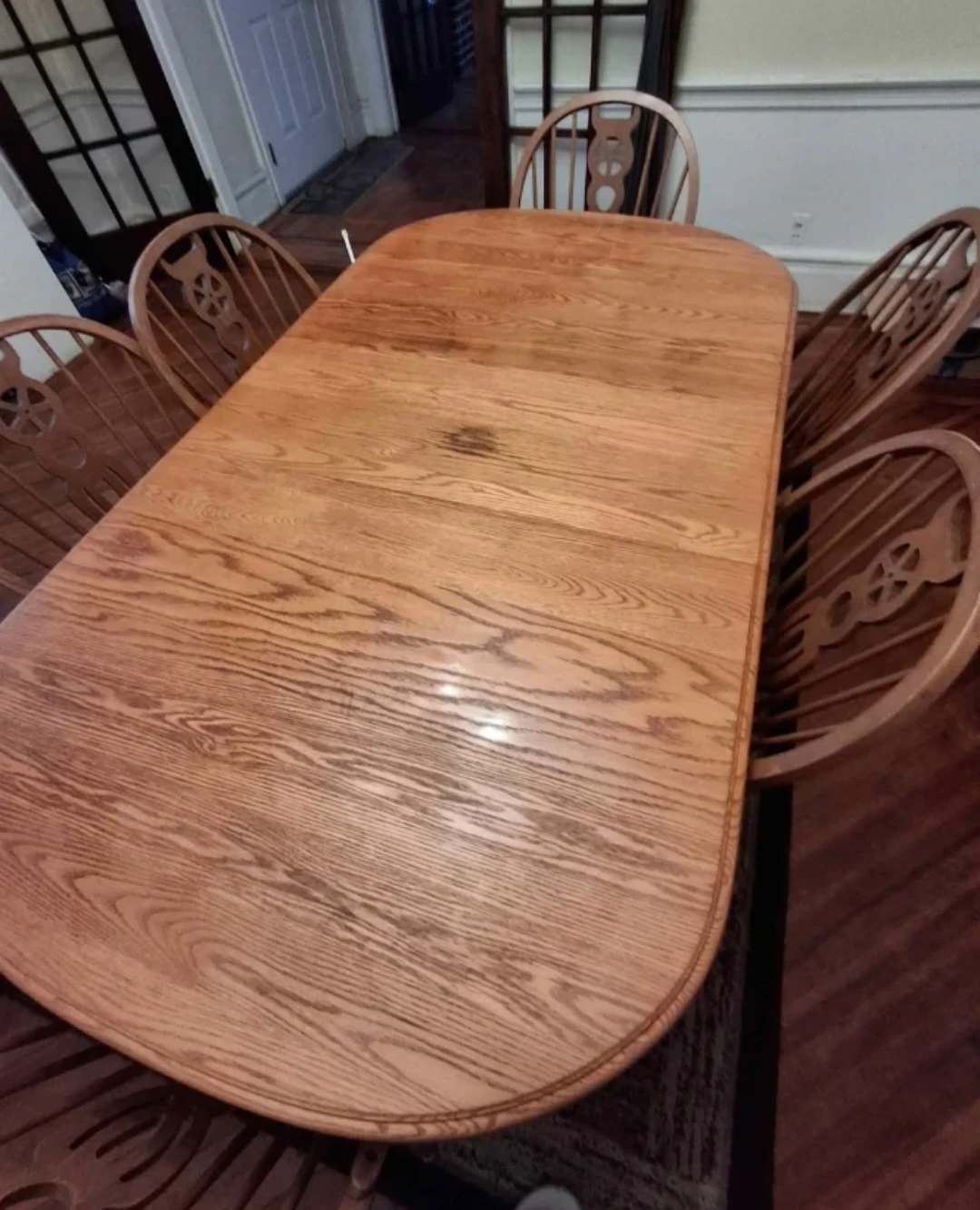 Free Wooden  Dining Table and 6 Chairs Set - photo 3